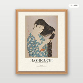 Hashiguchi - Woman Combing Her Hair