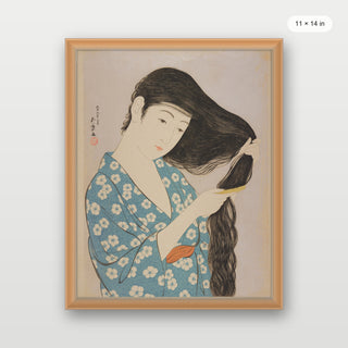 Hashiguchi - Woman Combing Her Hair