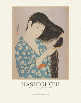Hashiguchi - Woman Combing Her Hair