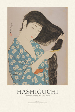 Woman Combing Her Hair gallery poster, 2:3 sheet