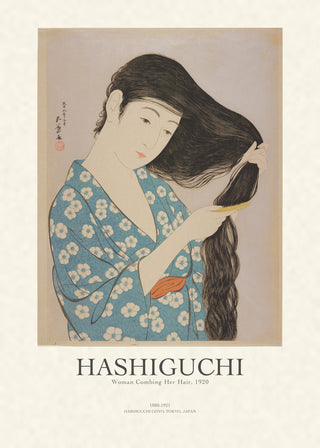 Hashiguchi - Woman Combing Her Hair