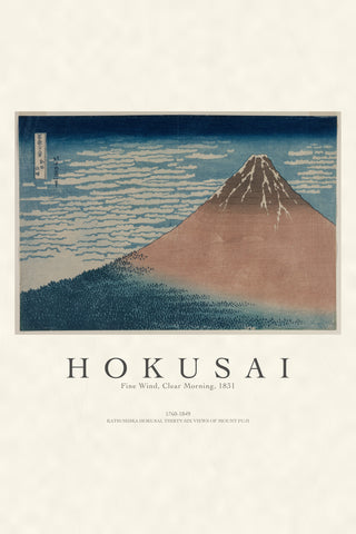 Hokusai - Red Fuji (Fine Wind, Clear Morning)