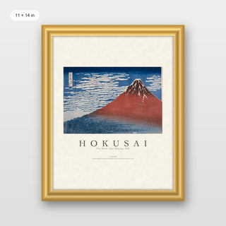Hokusai - Red Fuji (Fine Wind, Clear Morning)