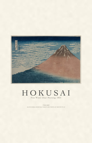Hokusai - Red Fuji (Fine Wind, Clear Morning)