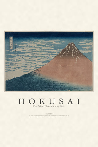 Hokusai - Red Fuji (Fine Wind, Clear Morning)