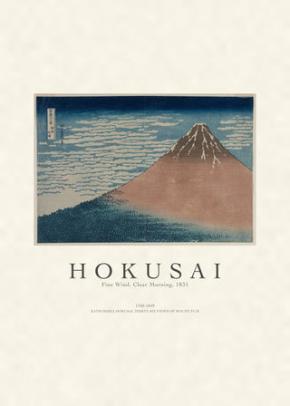 Hokusai - Red Fuji (Fine Wind, Clear Morning)