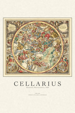 Cellarius - Harmonia Macrocosmica Celestial Chart