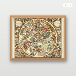 Cellarius - Harmonia Macrocosmica Celestial Chart