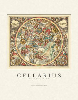 Cellarius - Harmonia Macrocosmica Celestial Chart