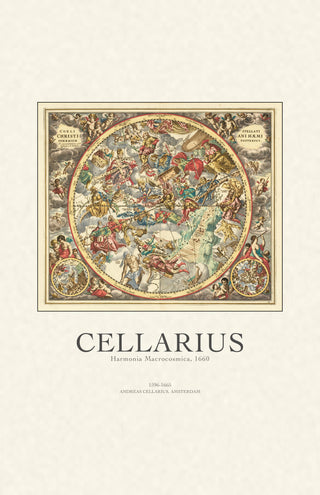 Cellarius - Harmonia Macrocosmica Celestial Chart