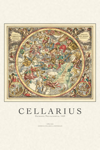 Cellarius - Harmonia Macrocosmica Celestial Chart