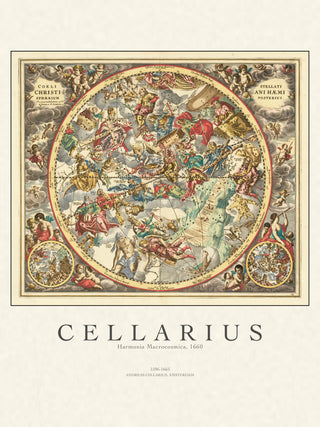 Cellarius - Harmonia Macrocosmica Celestial Chart