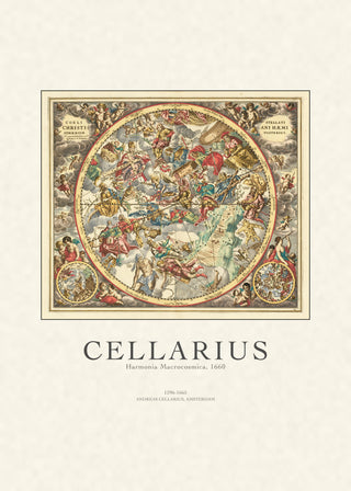 Cellarius - Harmonia Macrocosmica Celestial Chart