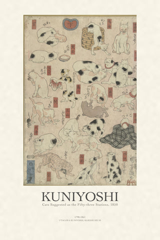 Kuniyoshi - Cats of the Fifty-three Stations