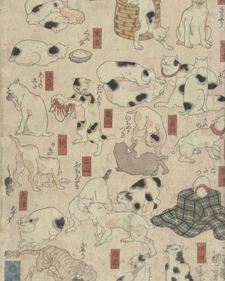 Kuniyoshi - Cats of the Fifty-three Stations