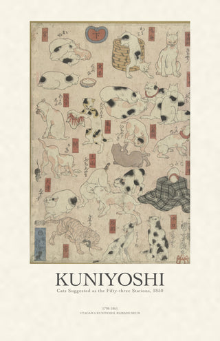 Kuniyoshi - Cats of the Fifty-three Stations