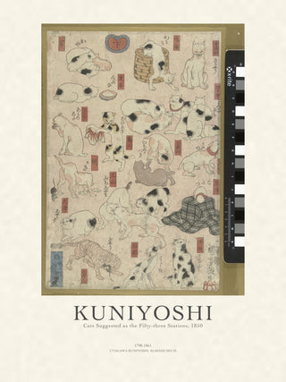 Kuniyoshi - Cats of the Fifty-three Stations