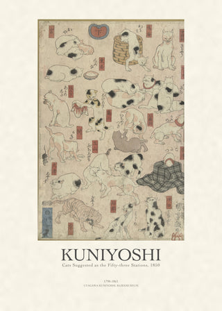 Kuniyoshi - Cats of the Fifty-three Stations
