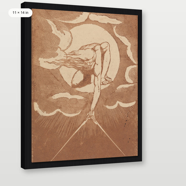 Blake - The Ancient of Days, Black Floater Frame