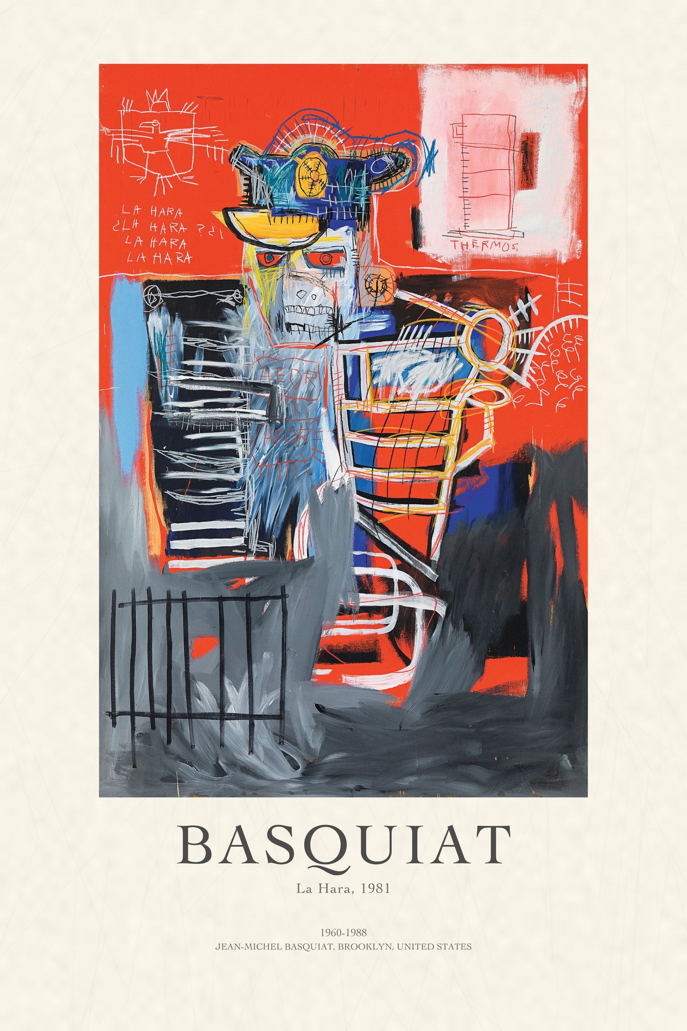 JEAN-MICHEL BASQUIAT Louisiana ポスター 額装 Basquiat - La Hara Art Print | Knot & Soul