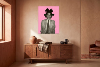 Basquiat - Portrait Pink