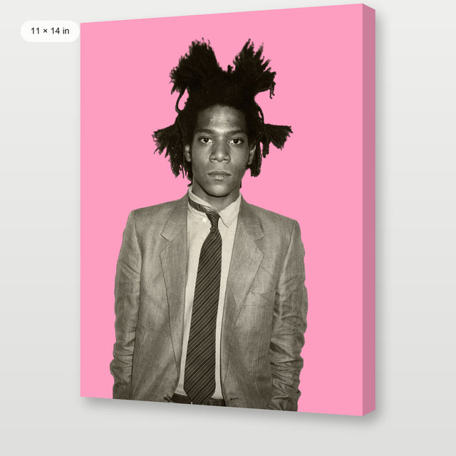 Basquiat - Portrait Pink, Gallery Wrap