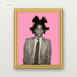 Basquiat - Portrait Pink