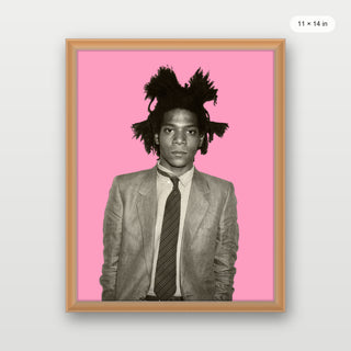 Basquiat - Portrait Pink