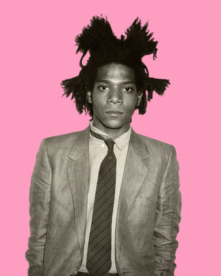 Basquiat - Portrait Pink