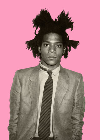 Basquiat - Portrait Pink