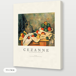 Cezanne - Jug, Curtain And Fruit Bowl