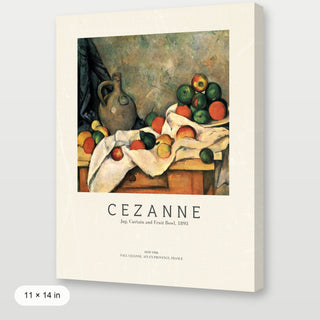 Cezanne - Jug, Curtain And Fruit Bowl
