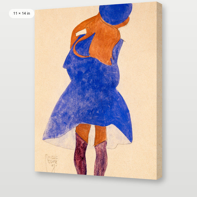 Egon Schiele - Standing Girl, Gallery Wrap