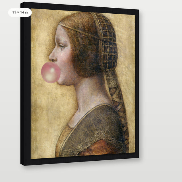 Emma Bubbles, Black Floater Frame