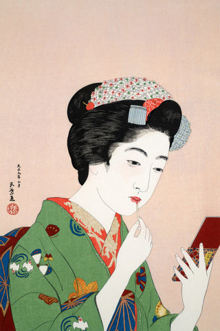Hashiguchi - Woman Applying Rouge