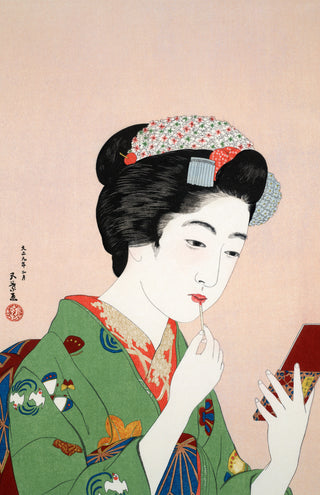 Hashiguchi - Woman Applying Rouge
