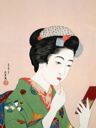 Hashiguchi - Woman Applying Rouge