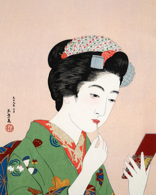Hashiguchi - Woman Applying Rouge