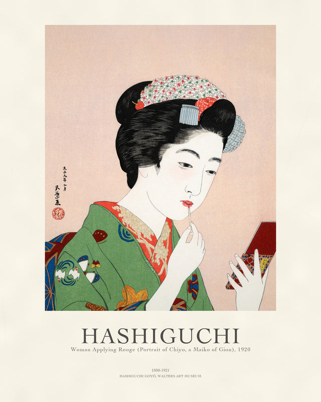 Hashiguchi - Woman Applying Rouge, Gallery Style