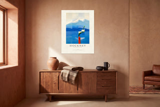 Hockney - Mount Fuji And Flowers