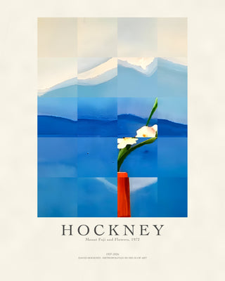 Hockney - Mount Fuji And Flowers