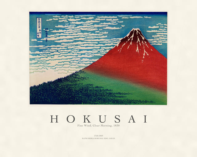 Hokusai - Fine Wind, Clear Morning, Gallery Style