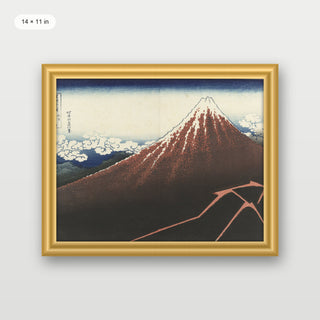 Hokusai - Rainstorm Beneath The Summit
