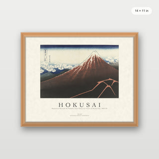 Hokusai - Rainstorm Beneath The Summit