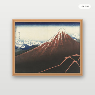 Hokusai - Rainstorm Beneath The Summit