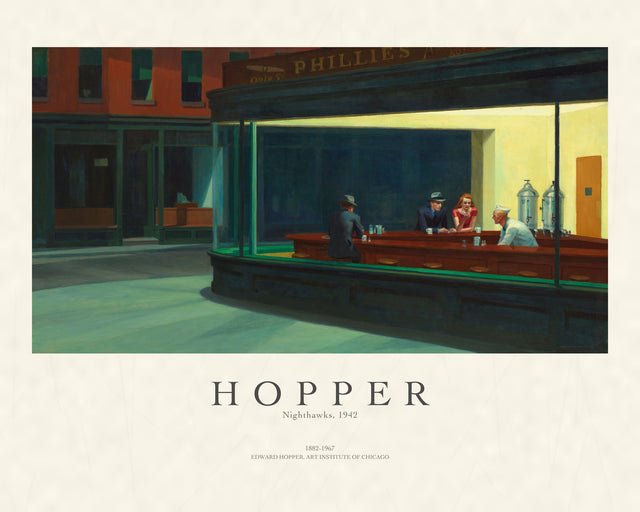 Hopper - Nighthawks, Gallery Style