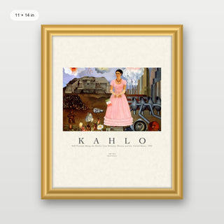 Kahlo - Self Portrait On The Mexican Border