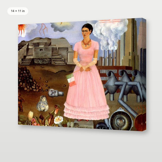Kahlo - Self Portrait On The Mexican Border, Gallery Wrap