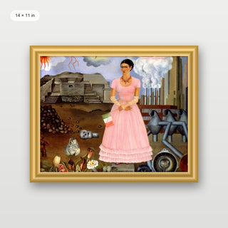 Kahlo - Self Portrait On The Mexican Border