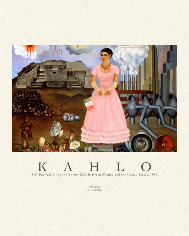 Kahlo - Self Portrait On The Mexican Border, Gallery Style